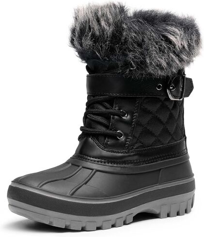 DREAM PAIRS Boys Girls Mid Calf Winter Snow Boots Toddler/Little Kid/Big Kid in Kuwait