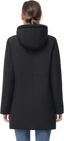 خيار آخر للنساء سترة منتفخة بغطاء للرأس دافئة وخفيفة الوزن ومبطنة وقابلة للتعبئة معطف منتفخ ملابس خارجية in Kuwait