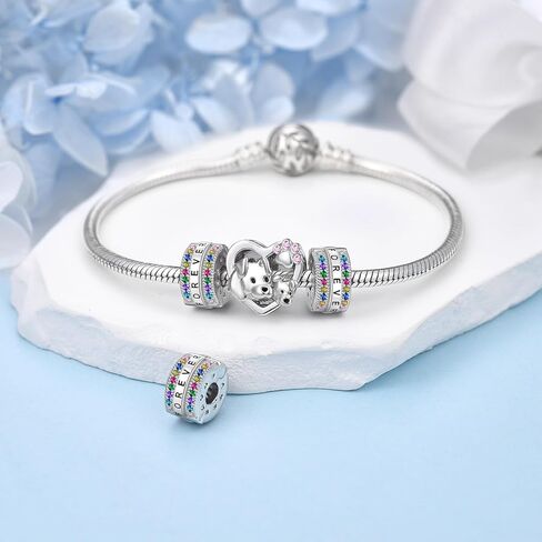 DALARAN Stopper Beads for Bracelets 925 Sterling Silver Clip Spacer Charm Bracelet Stoppers in Kuwait