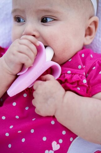 Baby Banana - Blue Banana Toothbrush, Training Teether Tooth Brush for Infant, Baby, and Toddler in Saudi Arabia