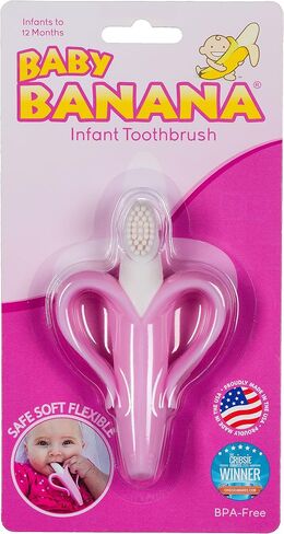 Baby Banana - Blue Banana Toothbrush, Training Teether Tooth Brush for Infant, Baby, and Toddler in Saudi Arabia