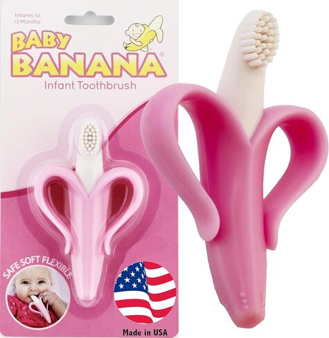 Baby Banana - Blue Banana Toothbrush, Training Teether Tooth Brush for Infant, Baby, and Toddler in Saudi Arabia