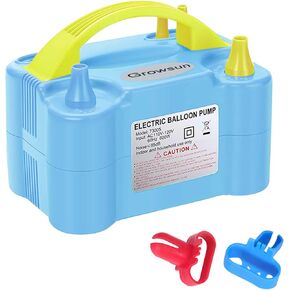 Growsun Electric Air Balloon Pump 110V 600W Balloon Blower Inflator for Garland Arch Party Decoration,Rose Red