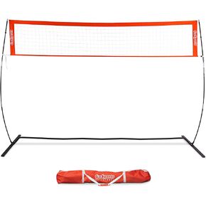 GoSports Freestanding Volleyball Training Net for Indoor or Outdoor Use - Instant Setup and Height Adjustable - 12 ft or 20 ft Sizes