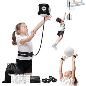 Volleyball Training Equipment, 2 Sizes Volleyball Trainer for Serving, Hitting, Setting, Pink Black Volleyball Practice Bundles with Instructions for Beginners & Pro（Ball not Included）