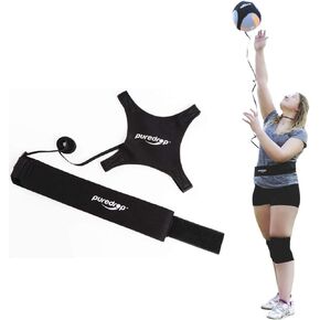 Puredrop Volleyball Training Equipment Aid Great Trainer for Solo Practice of Serving Setting Spiking and arm Swings Returns The Ball After Every Swing Spike Train Pass Serve Coach