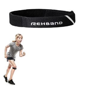 Rehband UD Knee Strap Junior, Colour:Black - 1 Pair, Size:One Size