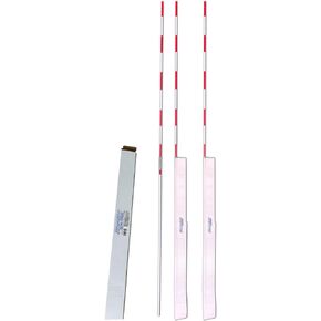 Boardee Volleyball Antenna Set – Fiberglass Antennas with Velcro Pockets/Sleeves - Foldable - Indoor and Beach Volleyball