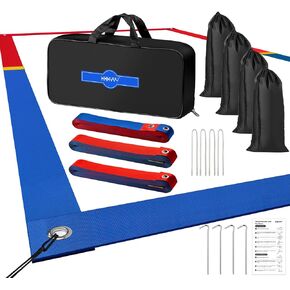 Professional Beach Volleyball Lines for Sand 26.3' X 52.6'| 30' X 60', 2 inch, Better Visible, Upgraded Weather Resistance, with Metal Anchors & Sand Bags