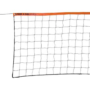 Park & Sun Sports Regulation Size Indoor/Outdoor Recreational Volleyball Net with Steel Cable Top, Orange