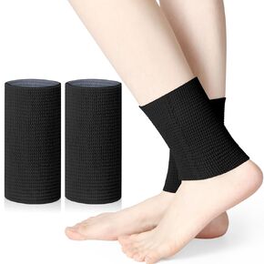 Zomiboo Ankle Gel Sleeves Padded Socks Skateboard Accessories Ankle Pads Ankle Compression Sleeve Ankle Protector Brace for Skating Riding Ski Ankle Protection Foot Support Socks (Nude)