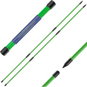 Seticek Golf Alignment Sticks 2 Pack، ترقية 48 "قابلة للطي عصا تدريب الجولف للمساعدة في التصويب والوضع ومدرب التأرجح الكامل وعصي تدريب الجولف مع علبة أنبوبية شفافة