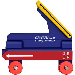 CRATIK Golf Swing Trainer - Swing Training Aid Direction Guides - Improve Swing Accuracy | Master Swing Consistency | Improve Stability - Golf Grip Trainer Simulators for Beginners and Pro