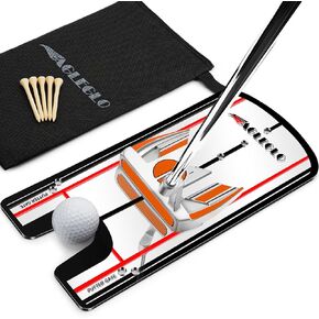 Golf Putting Mirror, Putting Mirror Training Aid for Golf with Putter Line Mirrored Acrylic, Putting Trainer for Golfer Align Eyes, Body, Putter Face, Golf Training Aid Equipment 12"Lx 6"W
