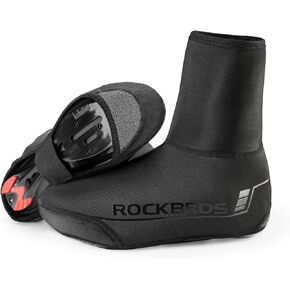 ROCKBROS Cycling Shoe Covers Winter Shoes Cover Warmer Water Resistant Thermal Bike Shoes Cover Windproof Bicycle Overshoes Shoescover for Men Women