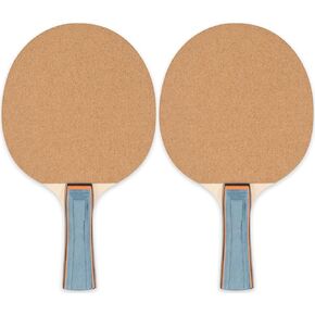 Champion Sports Sandpaper Face 5ply Laminated Table Tennis Ping Pong Paddle red (2-Pack) One Size
