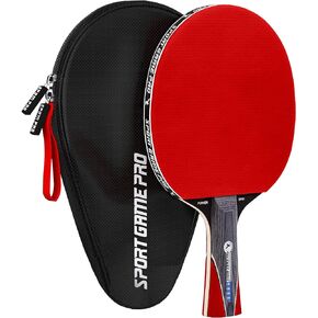 Ping Pong Paddle with Killer Spin + Case for Free - Professional Table Tennis Racket for Beginner and Advanced Players - Improve Your Ping Pong Skills with JT Ping Pong Paddle Set