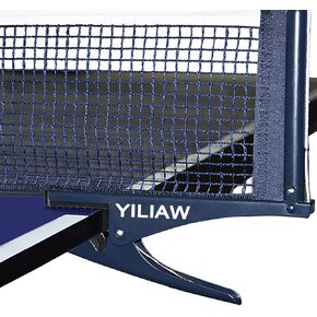 Yiliaw Collapsible Table Tennis Net 72" Professional Steel Pingpong Net Clip Grip Mesh Training Competition Portable Tension Adjustable Post, Easy Set Up for Adults & Kids