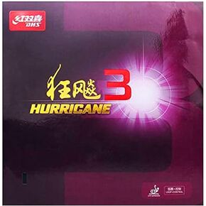 BestParts DHS Hurricane 3 Table Tennis Rubber Sheet Ping Pong Rubber 2.2mm, Black