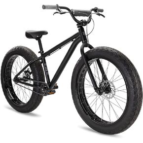 Mongoose Hooligan AL Adult, Fat Tire BMX Bike, Lightweight Aluminum Frame, Multiple Speed Options, Disc Brakes