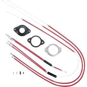 GATWOEST Pro-Grade BMX Bike Gyro Brake Cables Front + Rear (Upper + Lower) with Spinner Rotor Full Kit BMX Bicycle Brake Lines Set Cable Wire&Housing -Stable,Flexible and Long-Lasting