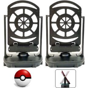 [2 Sets] Steps Counter Compatible for Po-ke-mon Go Walker Phone Swing Accessories [Mute Version] Egg hatcher Rocker Quick Steps Earning Device[Support 4 Phones Black]