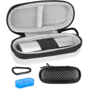 Case for kardiamobile EKG Heart Monitor, Hard Travel Case for KardiaMobile 6L, Case for Kardia EKG Monitor, Pill Box and Carabiner Clip Included, Heart Monitor Travel case