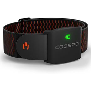 COOSPO HW9 Bluetooth 5.0 ANT+ Heart Rate Monitor Armband with HR Zones/Calories Burned, Optical HRM Sensor for Fitness Training/Cycling/Running,Compatible with Peloton,Zwift,DDP Yoga,Wahoo