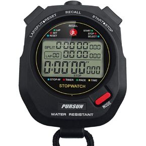 Digital Stopwatch Timer with Back Light Stop Watch 0.001second Timing|100 Lap Memory,Large dispaly Alarm Clock for Coach Sports Swimming Running Marathon Competition(100LAP(Back Light))