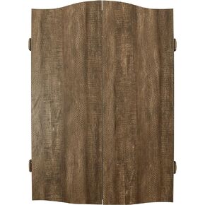 MI Sports Brown CricketPro Dartboard Cabinet | Designed for Arachnid 15.5" CricketPro 900, 800, 750, 650 Electronic Dartboards | Does Not Include Dartboard