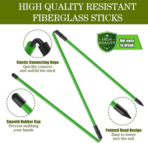 Seticek Golf Alignment Sticks 2 Pack، ترقية 48 "قابلة للطي عصا تدريب الجولف للمساعدة في التصويب والوضع ومدرب التأرجح الكامل وعصي تدريب الجولف مع علبة أنبوبية شفافة in Saudi Arabia