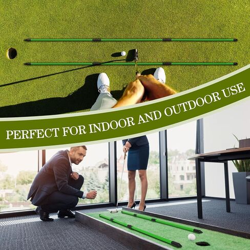 Seticek Golf Alignment Sticks 2 Pack، ترقية 48 "قابلة للطي عصا تدريب الجولف للمساعدة في التصويب والوضع ومدرب التأرجح الكامل وعصي تدريب الجولف مع علبة أنبوبية شفافة in Saudi Arabia