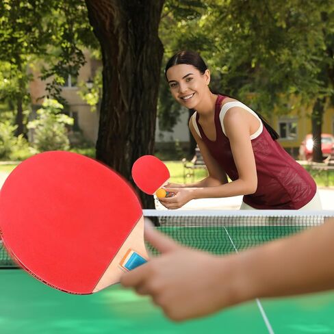 مجموعة مضارب تنس الطاولة 8 قطع من مضارب تنس الطاولة، مجاذيف تنس الطاولة المحمولة، ملحقات تنس الطاولة مع 12 كرة تنس طاولة للألعاب الداخلية والخارجية، مقبض ملون in Kuwait
