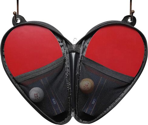 Ping Pong Paddle Table Tennis Racket Professional Set - 3 Star Balls & Organizing Carry Case - Hooks to Table in Saudi Arabia