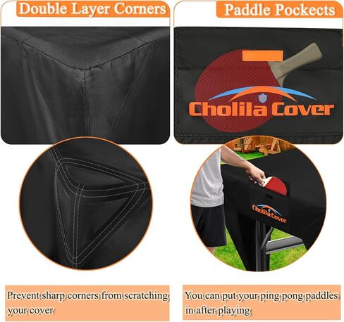 غطاء طاولة بينج بونج، غطاء طاولة بينج بونج من نسيج أكسفورد المتين للاستخدام الخارجي/الداخلي، غطاء طاولة تنس مقاوم لجميع الأحوال الجوية in Kuwait