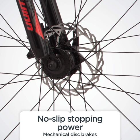 Schwinn Protocol Men and Women Mountain Bike, 26 or 27.5 Wheel Options, 21-Speed Drivetrain, Lightweight Aluminum Frame, Full Suspension, Mechanical Disc Brakes in Saudi Arabia