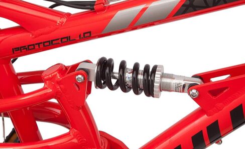 Schwinn Protocol Men and Women Mountain Bike, 26 or 27.5 Wheel Options, 21-Speed Drivetrain, Lightweight Aluminum Frame, Full Suspension, Mechanical Disc Brakes in Saudi Arabia