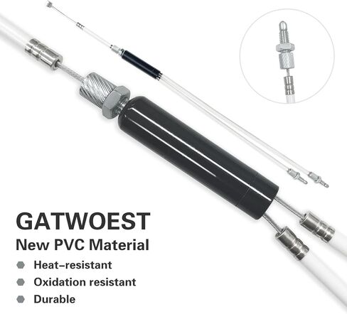 GATWOEST Pro-Grade BMX Bike Gyro Brake Cables أمامي + خلفي (علوي + سفلي) مع دوار دوار مجموعة كاملة من خطوط فرامل دراجة BMX مجموعة سلك كابل ومبيت - مستقر ومرن وطويل الأمد in Saudi Arabia