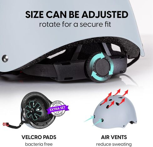 MhIL Adults & Kids Bike Helmets for Men Women – Certified Kids Helmet for Boys Girls, Bicycle Toddler Helmets for Skateboard Scooter Cycling Adjustable Multi-Sport Helmets for Toddlers, Kids & Adults in Saudi Arabia