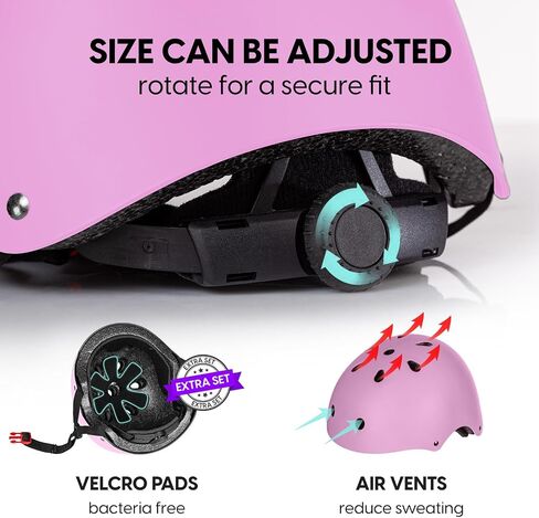 MhIL Adults & Kids Bike Helmets for Men Women – Certified Kids Helmet for Boys Girls, Bicycle Toddler Helmets for Skateboard Scooter Cycling Adjustable Multi-Sport Helmets for Toddlers, Kids & Adults in Saudi Arabia