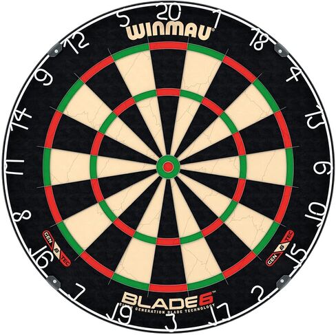 WINMAU Blade 6 Professional Bristle Dartboard with Official Tournament Specifications – endorsed by The PDC in Saudi Arabia
