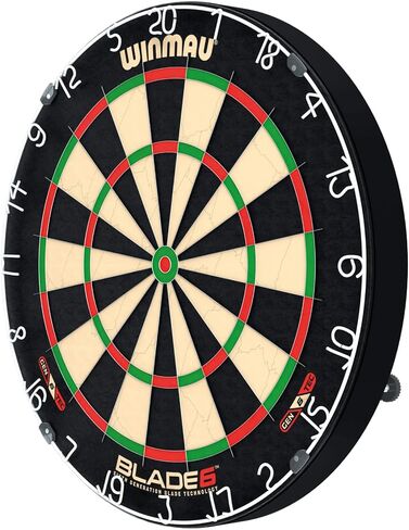 WINMAU Blade 6 Professional Bristle Dartboard with Official Tournament Specifications – endorsed by The PDC in Saudi Arabia