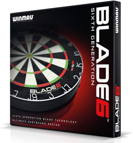 WINMAU Blade 6 Professional Bristle Dartboard with Official Tournament Specifications – endorsed by The PDC in Saudi Arabia