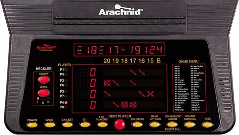 لوحة رمي السهام الإلكترونية Arachnid Cricket Pro 800 مع شرائح نايلون متينة لتحسين المتانة وإمكانية اللعب وفواصل شرائح دقيقة لتقليل الارتداد in Saudi Arabia