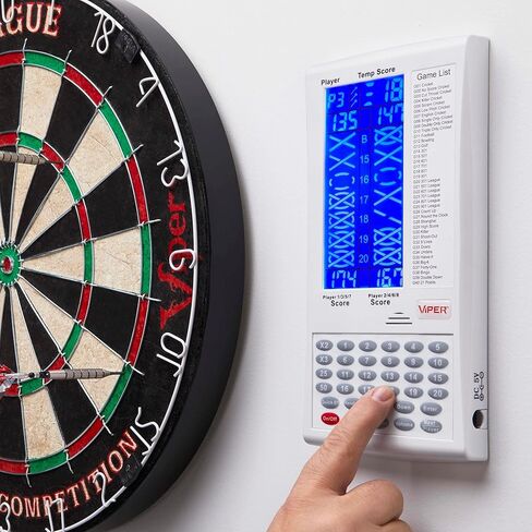 Viper ProScore Digital Dart Scorer Electronic Dartboard Scoreboard for Up to 8 Players, with 40 Games and 655 Game Options, Including Cricket and X01 in Kuwait