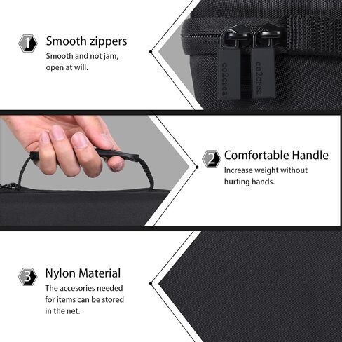 co2CREA Hard Case Compatible with Steel Tip or Soft Tip Darts, Holds 12 Darts and Extra Accessories, Built-In Storage Tubes and Pockets for Flights, Tips, Shafts in Saudi Arabia