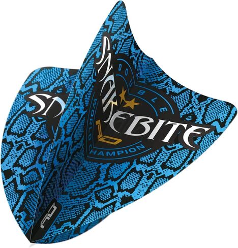 RED DRAGON Peter Wright Snakebite Hardcore Ionic DWC Dart Flights - 3 مجموعات في كل حزمة (9 رحلات رمي ​​السهام إجمالاً) in Kuwait