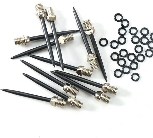 12 قطعة نقطة نبال الصلب لينة نبال نقطة محول سبيكة 2BA موضوع لينة نبال نصائح محول نبال الملحقات مع حلقات O المطاط in Kuwait