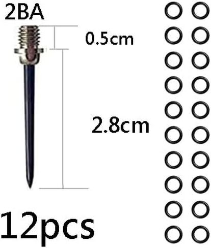 12 قطعة نقطة نبال الصلب لينة نبال نقطة محول سبيكة 2BA موضوع لينة نبال نصائح محول نبال الملحقات مع حلقات O المطاط in Kuwait