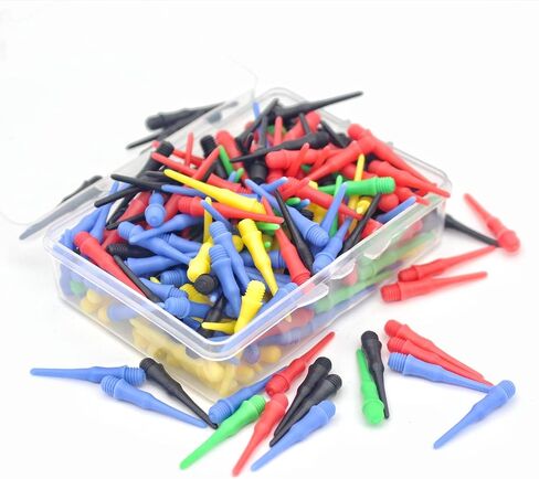 نقاط رمي السهام البلاستيكية ذات خيط 2BA من ROOBEO، مجموعة 250 قطعة من نصائح رمي السهام الناعمة في 5 ألوان لاستبدال نقاط رمي السهام وإكسسوارات رمي ​​السهام in Kuwait